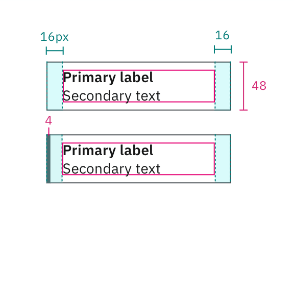 Large node without icons specifications Large node without icons specifications